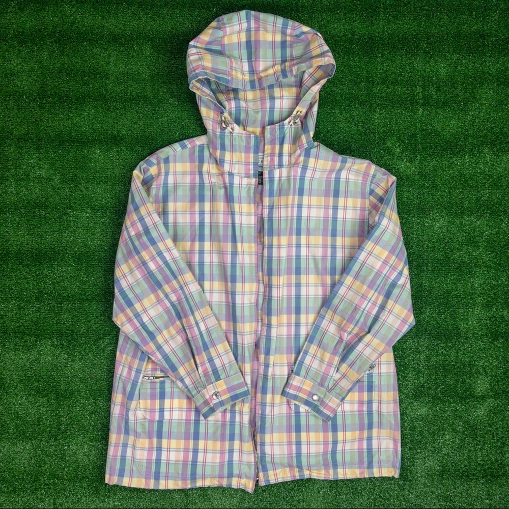 Ralph Lauren Dry Goods Vintage Supply Preppy Plaid Raincoat